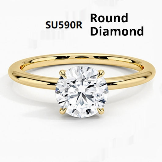 Anillo Chapado en Oro 18K con Diamante de Cultivo para Mujer - Image 5