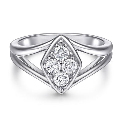 Anillo de Plata Esterlina para Mujer con Diamante - Diseño Nupcial - Image 11