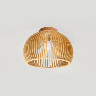 Lámpara Colgante Semicircular de Madera Nórdica para Comedor y Dormitorio - Image 11