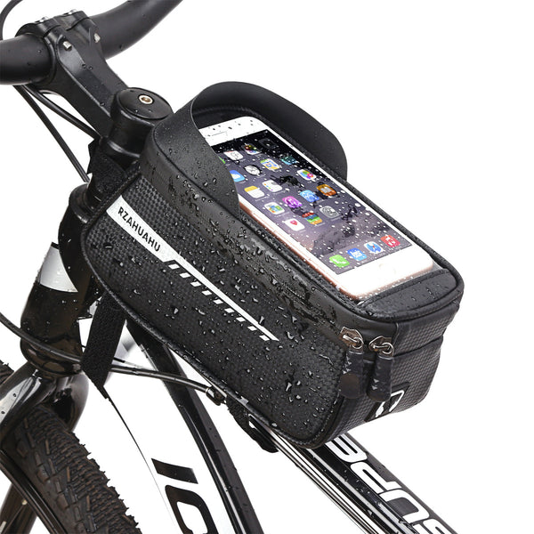 Bolsa Impermeable para Tubo Superior de Bicicleta con Pantalla Táctil