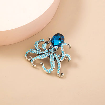 Broche Pulpo Oceánico Retro de Temperamento Simple - Image 3