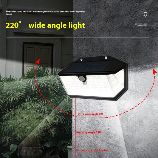 Lámpara LED Solar para Patio con Sensor de Movimiento - 5 Caras - Image 3