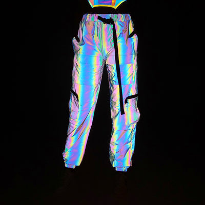 Overol Reflectante Colorido Talla Grande para Mujer - Image 6