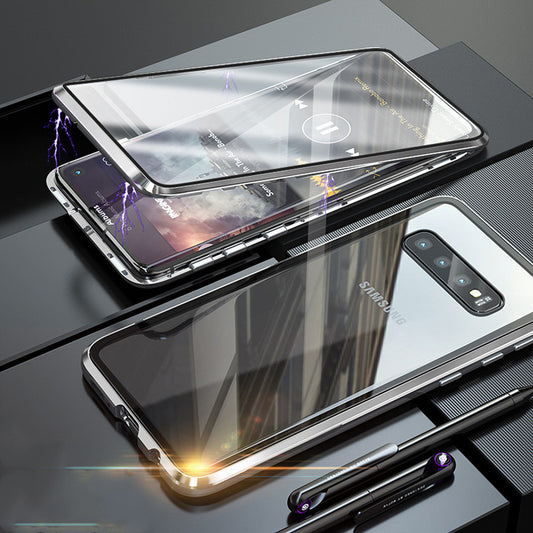 Funda Magnética de Doble Cara con Borde Metálico