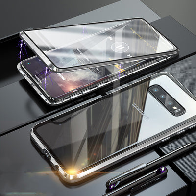 Funda Magnética de Doble Cara con Borde Metálico