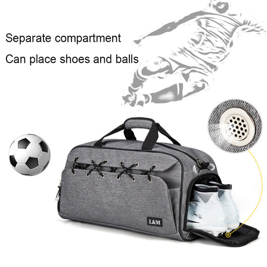 Bolsa Deportiva Multifuncional con Compartimento para Zapatos y Separación Seco-Húmedo - Image 7