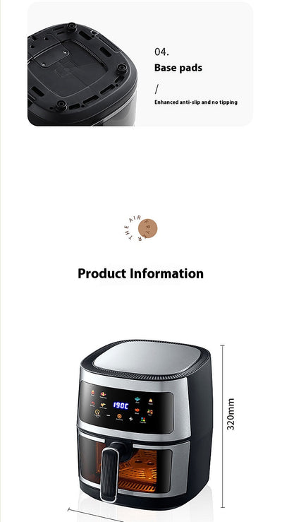 Freidora de Aire Multifunción Gran Capacidad - Horno Eléctrico para el Hogar - Image 8