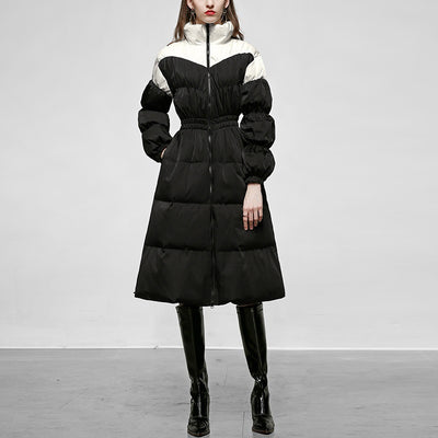 Chaqueta de Plumas de Pato Blanco con Cintura Plisada - Image 11
