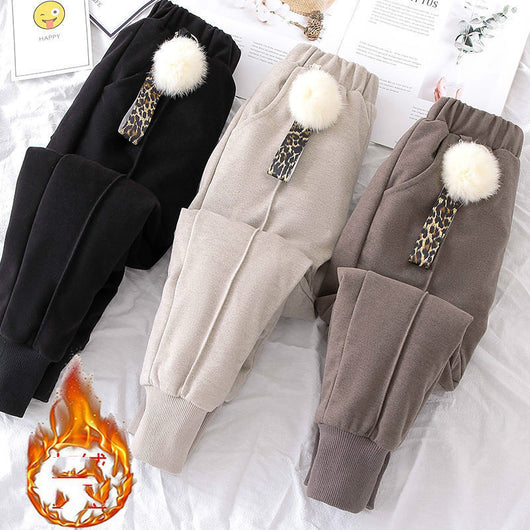 Pantalones Infantiles de Algodón y Lana para Niños Grandes - Image 9