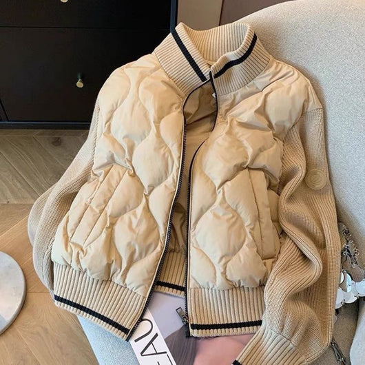 Chaqueta Acolchada de Algodón Retro Americana