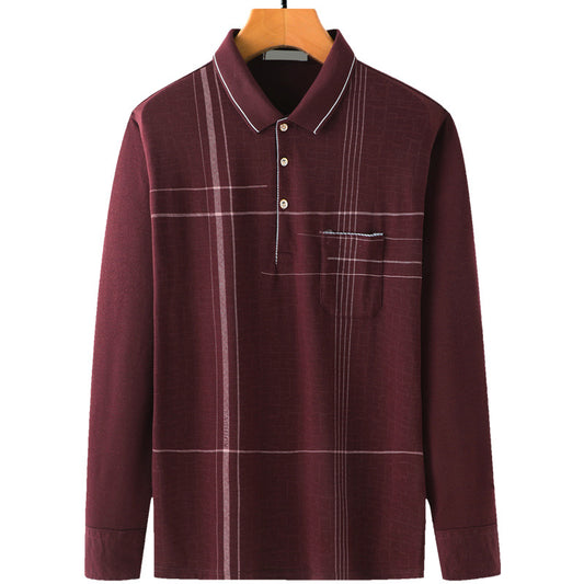 Camiseta Manga Larga Hombre Suelta Primavera Otoño