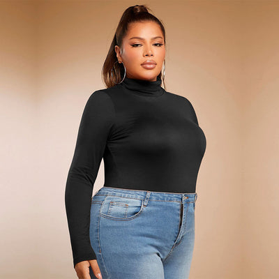 Blusa Reductora de Cuello Alto Ajuste Slim - Image 2