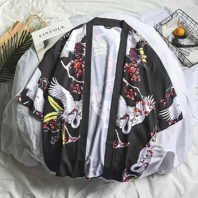 Kimono Hombre Estampado Grúa - Image 7