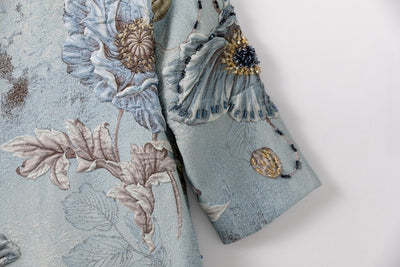 Blazer Azul Tres Cuartos para Mujer - Elegancia Versátil - Image 9