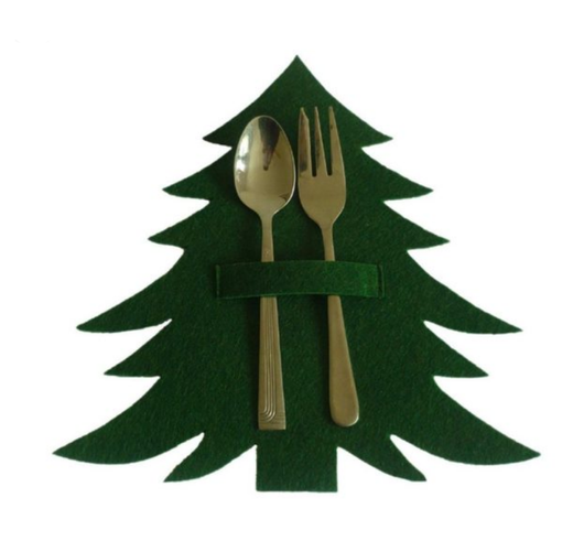 Juego de Cubiertos Navideños Rojo y Verde - Image 3