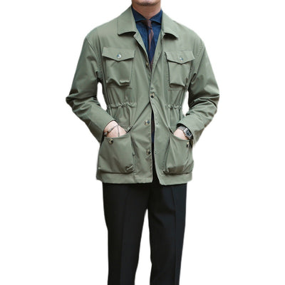 Chaqueta Vintage Ajustada para Hombre - Estilo Casual - Image 8