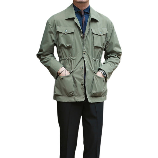Chaqueta Vintage Ajustada para Hombre - Estilo Casual - Image 8