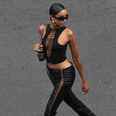 Top Cropped sin Mangas Elegante - Image 12