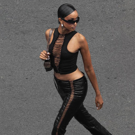 Top Cropped sin Mangas Elegante - Image 12