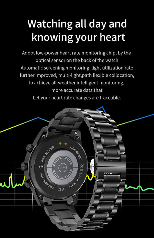 Pulsera Deportiva Inteligente Impermeable para Hombre con Podómetro - Image 23