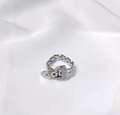 Hebilla de Cinturón con Diseño Micro Incrustado Zirconia Estilo Japonés y Coreano - Image 7