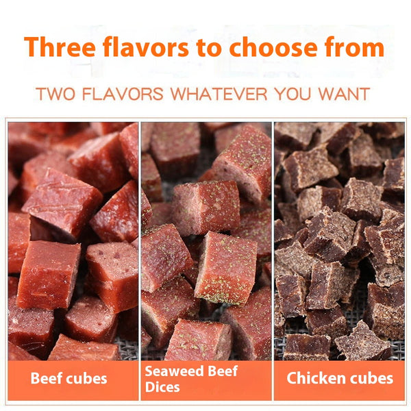 Cubos de Carne Deshidratada para Perros - Snacks Premium de Entrenamiento