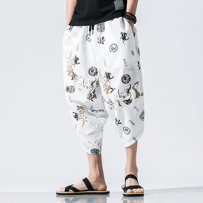 Blusa Estilo Chino de Algodón y Lino con Estampado - Talla Grande - Image 7