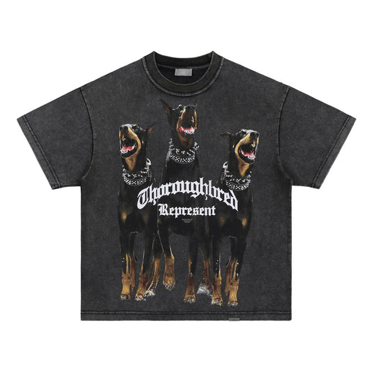 Camiseta Estampada Desgastada para Hombre