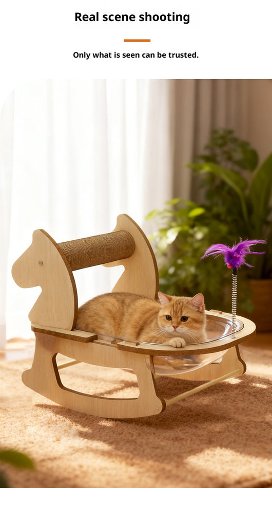 Cama Cápsula Espacial para Gatos con Cuerda de Cáñamo Resistente - Image 6
