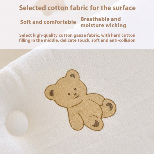Barrera de Cama para Bebé en Algodón Gasa - Protección Suave Recién Nacido - Image 3