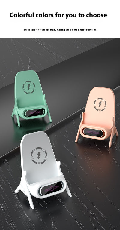 Cargador Inalámbrico con Amplificador de Sonido y Carga Automática - Image 16
