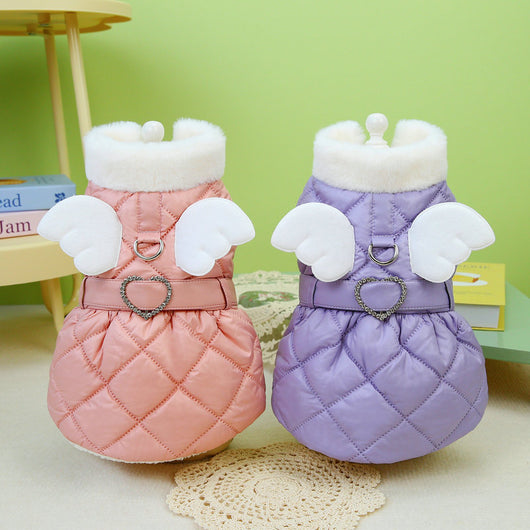Falda de Algodón Acolchada para Perros Pequeños - Diseño Angelical - Image 4