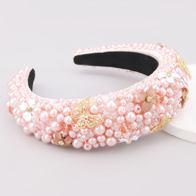 Diadema Elegante con Diamantes de Tela - Accesorio de Moda Personalizado - Image 3