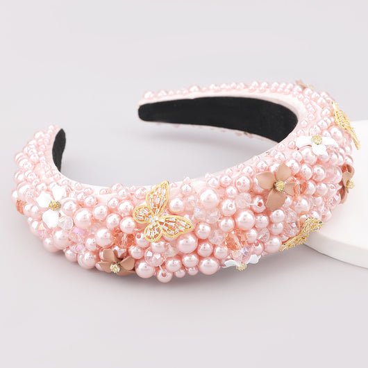 Diadema Elegante con Diamantes de Tela - Accesorio de Moda Personalizado - Image 3