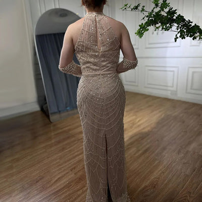 Vestido Largo de Lujo Pearl con Caída Elegante - Image 30