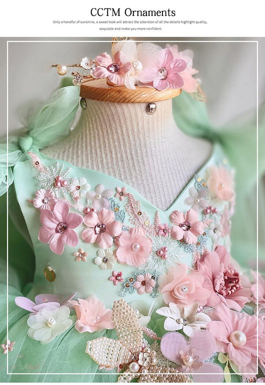 Vestido Infantil con Falda de Tul y Moño - Image 14