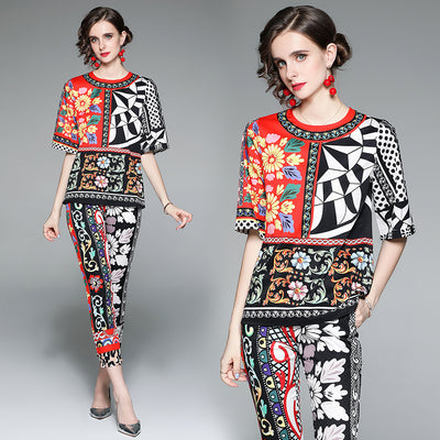 Conjunto Estampado de Moda Juvenil - Playera y Pantalón Corto - Image 10
