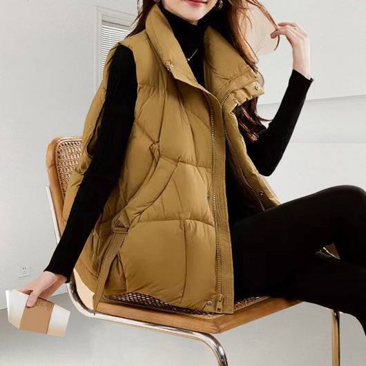 Chaleco Acolchado Ligero Estilo Coreano para Mujer - Image 10