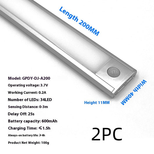 Lámpara LED Recargable Ultrafina para Gabinetes - Image 10