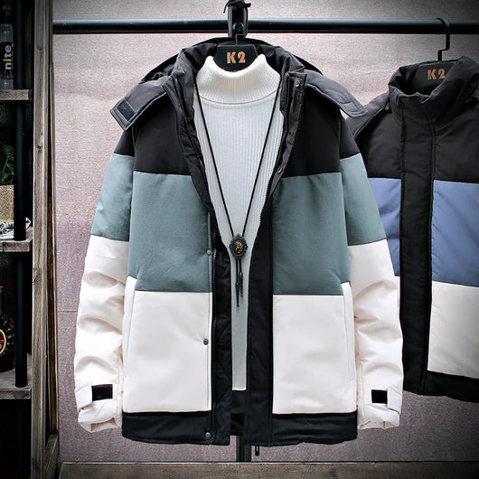 Chaqueta Hoodie de Algodón Grueso y Cálida para Jóvenes - Image 9