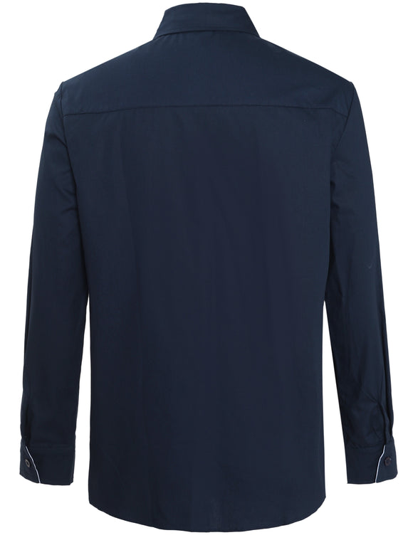 Camisa Manga Larga Bicolor para Adolescentes - Estilo Casual y Moderno