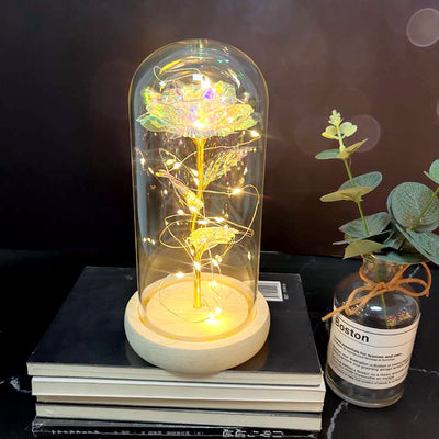 Rosa Eterna con Luz LED en Cúpula de Cristal - Regalo Perfecto para Damas de Honor - Image 18