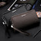 Cartera de Cuero Genuino para Hombre con Cierre de Combinación