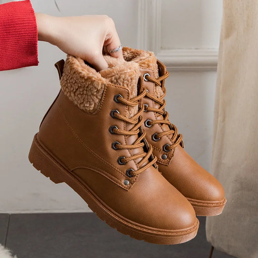 Botas de Nieve Térmicas con Cordones de Algodón - Image 5