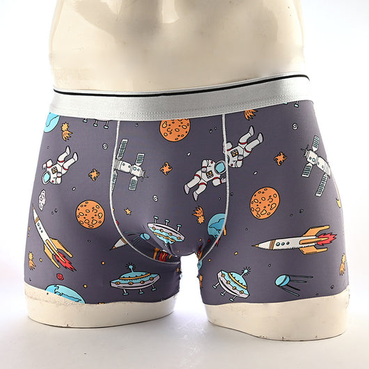 Boxers Hombre Estampado Floral Seda de Hielo Cintura Media Transpirables - Image 33
