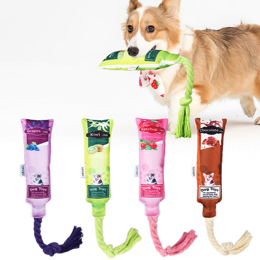 Juguete de Lona Resistente para Limpiar Dientes - Alivio del Aburrimiento Canino