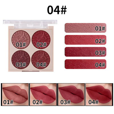 Paleta de Labios MISS ROSE 4 Colores - Brillo Labial Hidratante de Larga Duración - Image 5