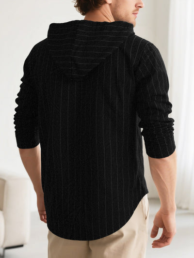 Cardigan Slim Fit con Capucha para Hombre - Casual y Versátil - Image 32