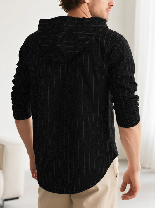 Cardigan Slim Fit con Capucha para Hombre - Casual y Versátil - Image 32