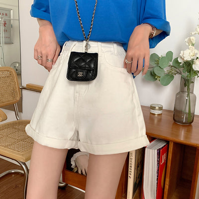 Shorts Denim Cintura Alta Corte Recto y Holgado - Image 9